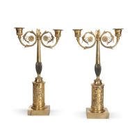 Pair of Candelabra style Imperio, S. XIX. · Ref.: ID.397