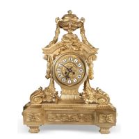 Table clock, Louis XVI style, S. XIX. · Ref.: ID.400
