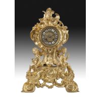 Reloj de sobremesa, estilo Luis XV, fin S. XIX. · Ref.: ID.416