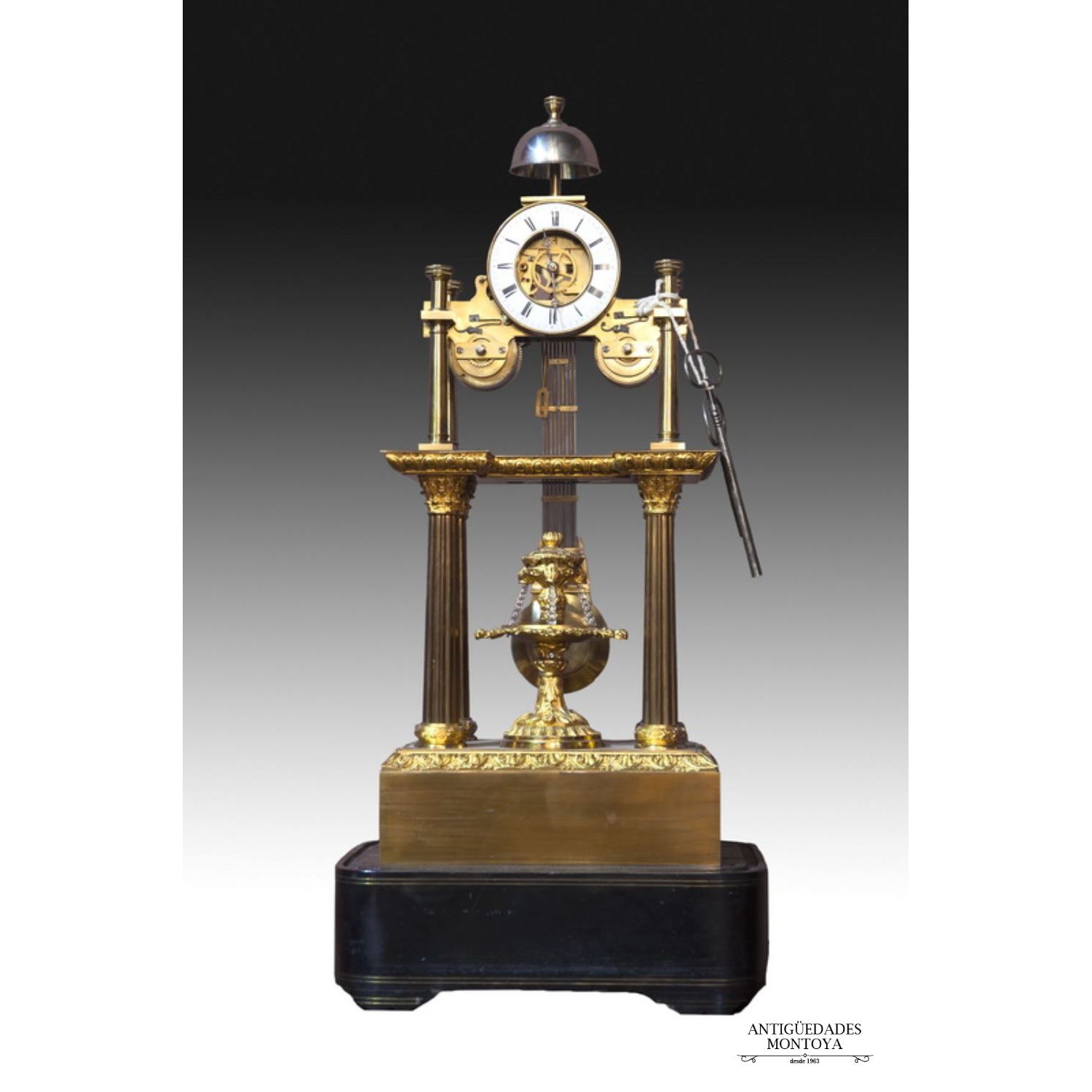 Table clock skeleton, S. XIX.