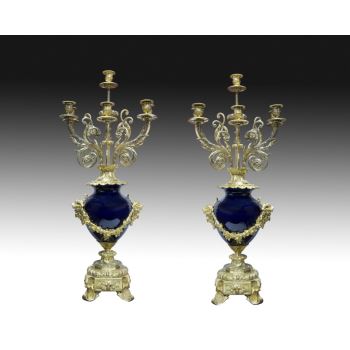 Pair of candlesticks, France, 19th century · ref.: ID.444