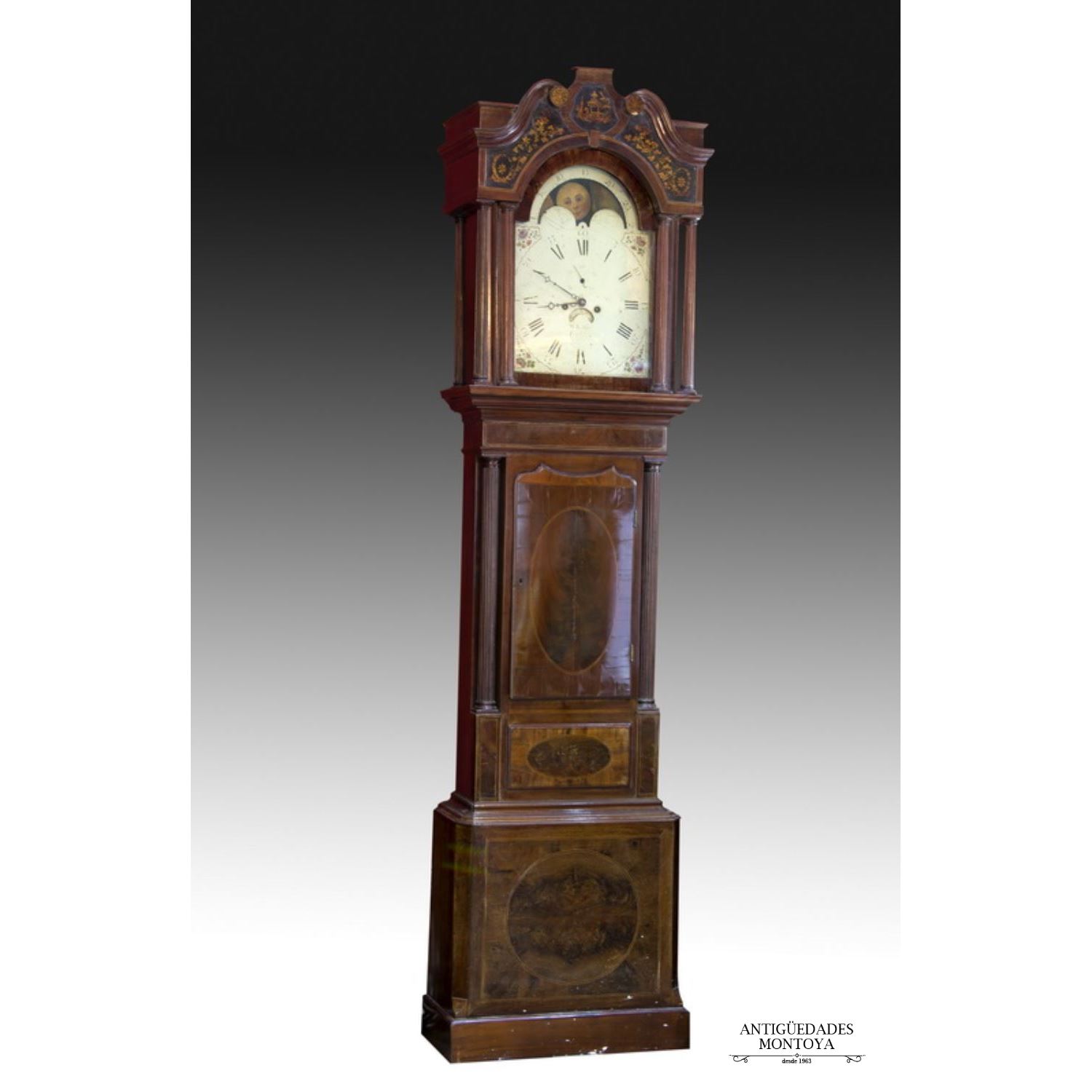 High case clock, England, S. XIX.