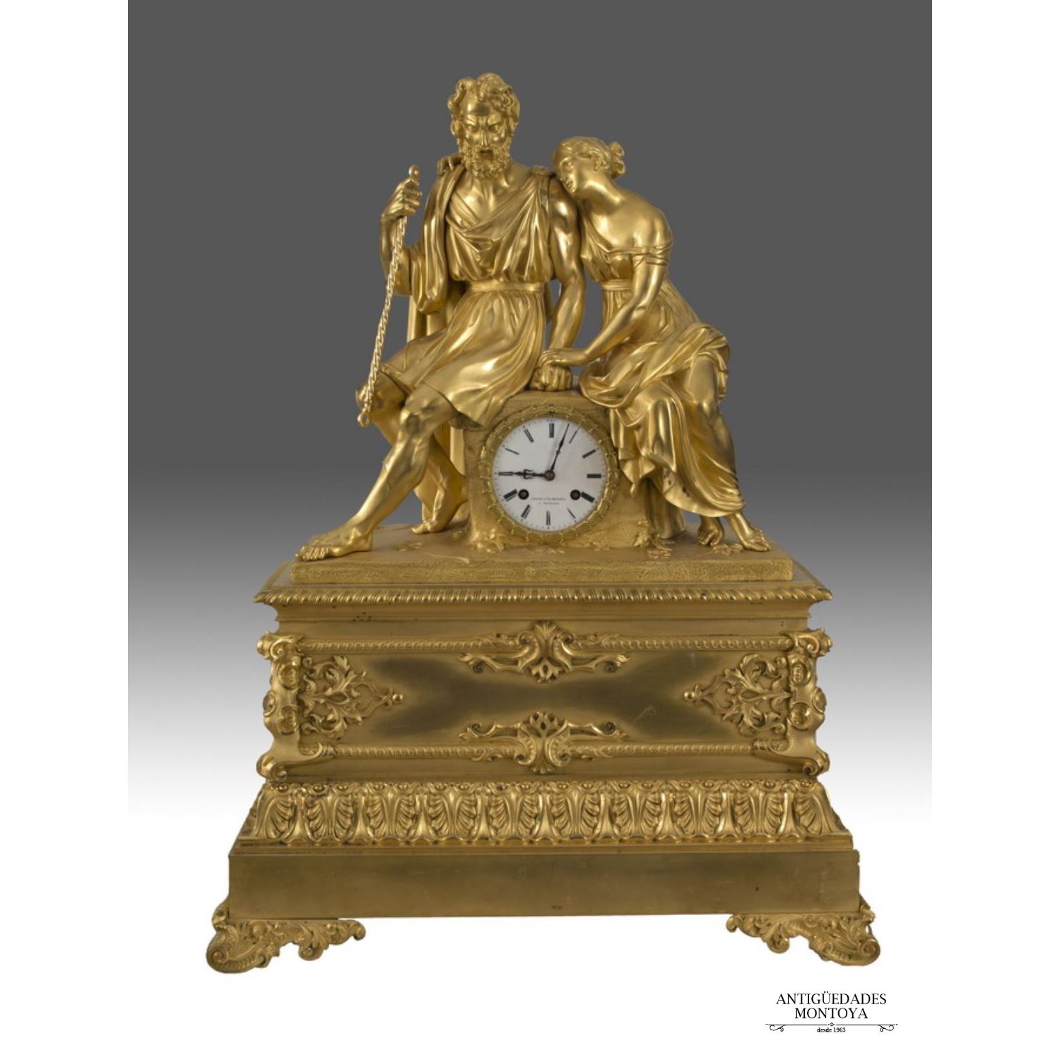 Table clock Luis Felipe, S. XIX.