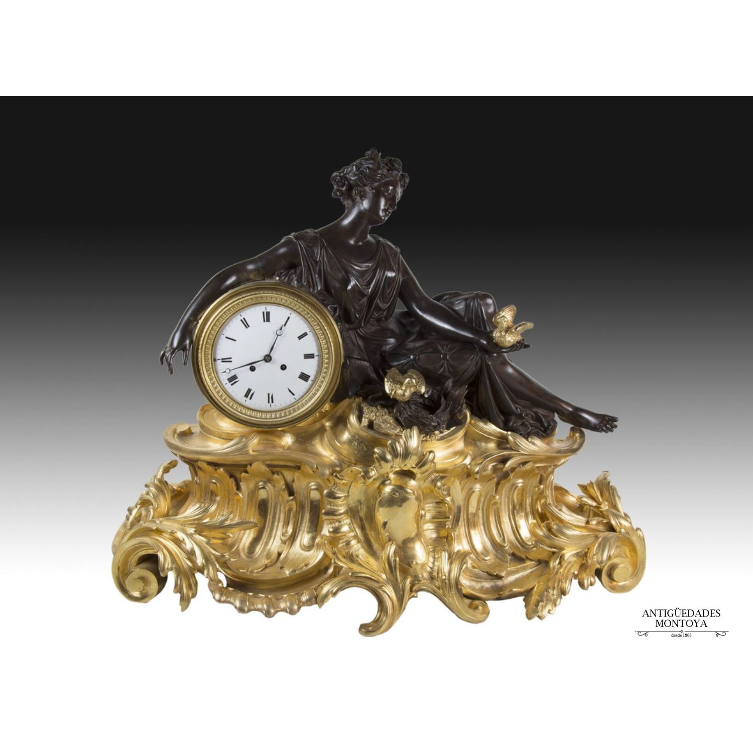 Table clock, France, S. XIX.