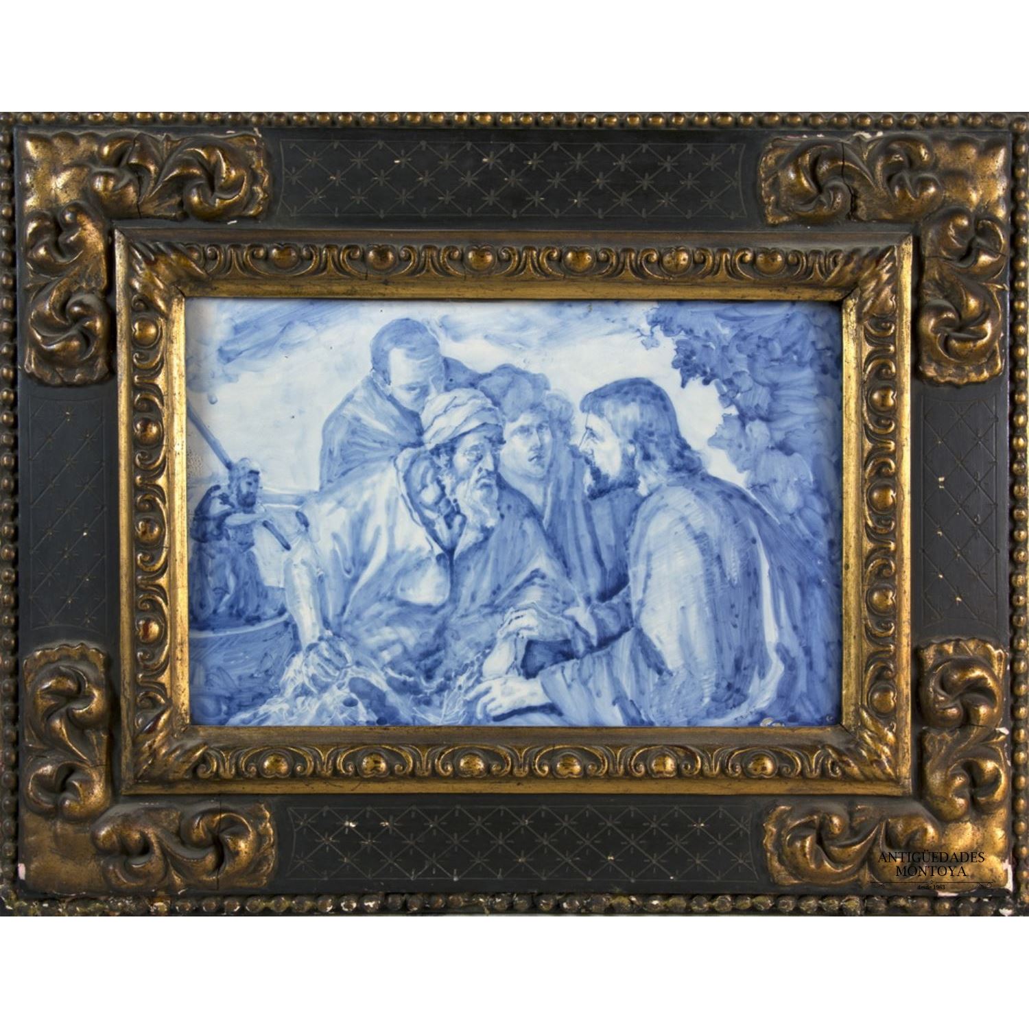 Azulejo religious, Ruiz de Luna, S. XX.