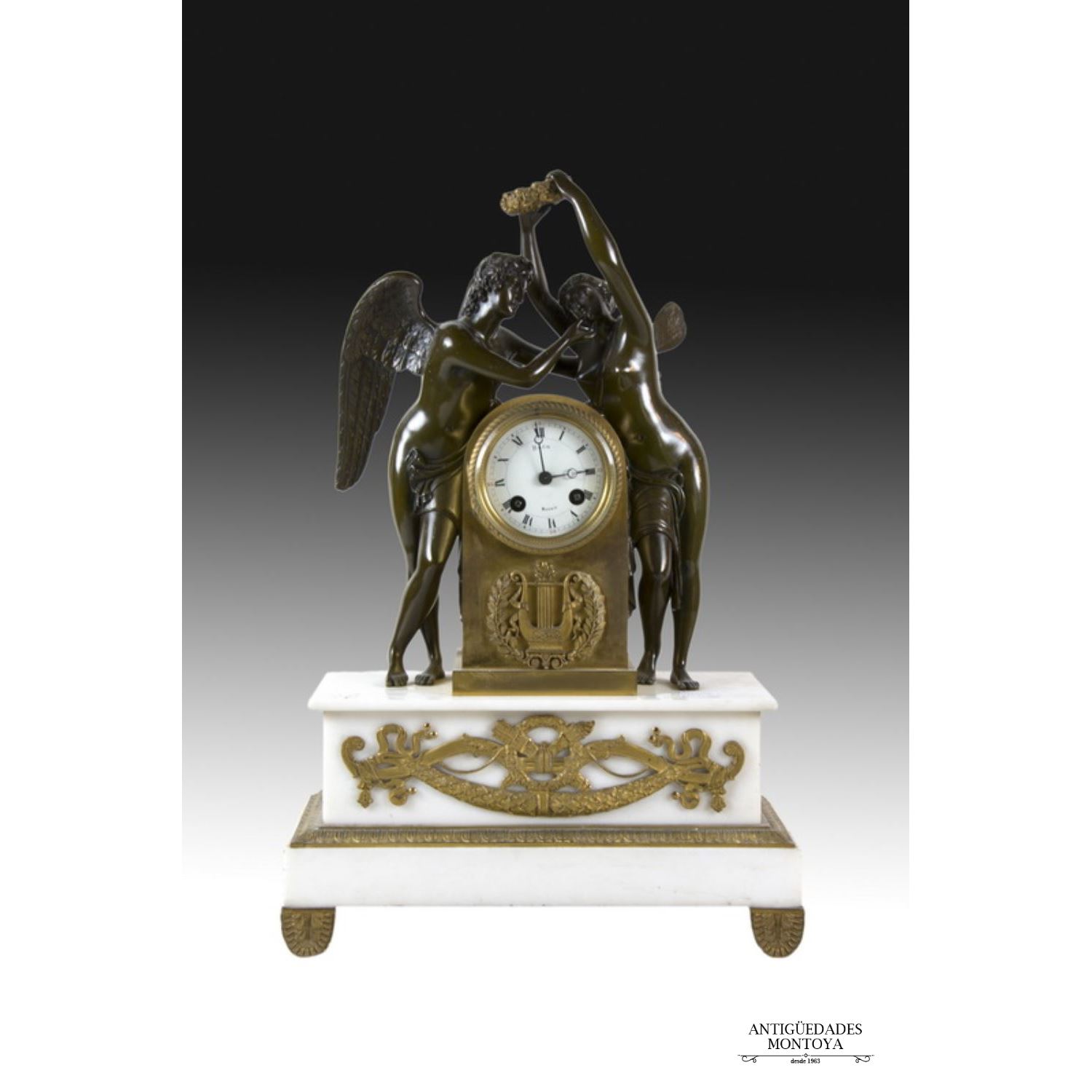 Clock, Empire style, S. XIX.