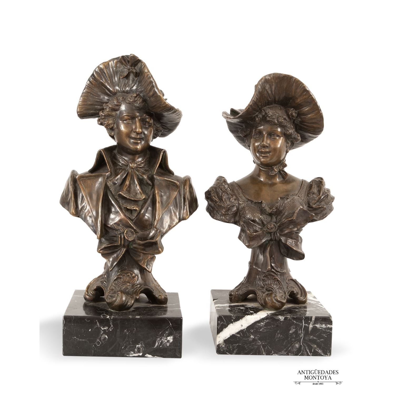 Pair of busts, PPIOS. S. XX