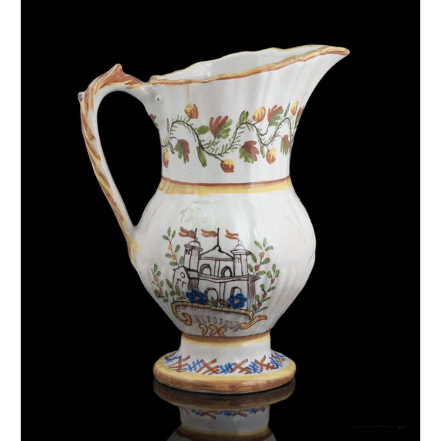 Ceramic jug, Ribesalbes, mid S. XX.