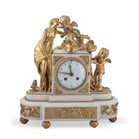 Reloj de sobremesa, estilo Luis XVI,  S. XIX. · Ref.: ID.638