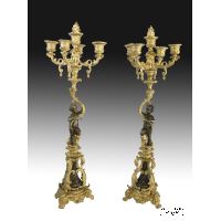 Candelabros de Bronce SXIX · Ref.: AM0002893