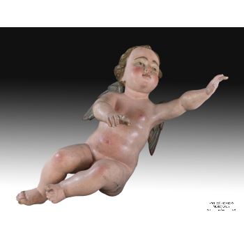 Escultura policromada de un ángel, siglo SXVIII · ref.: AM0003003