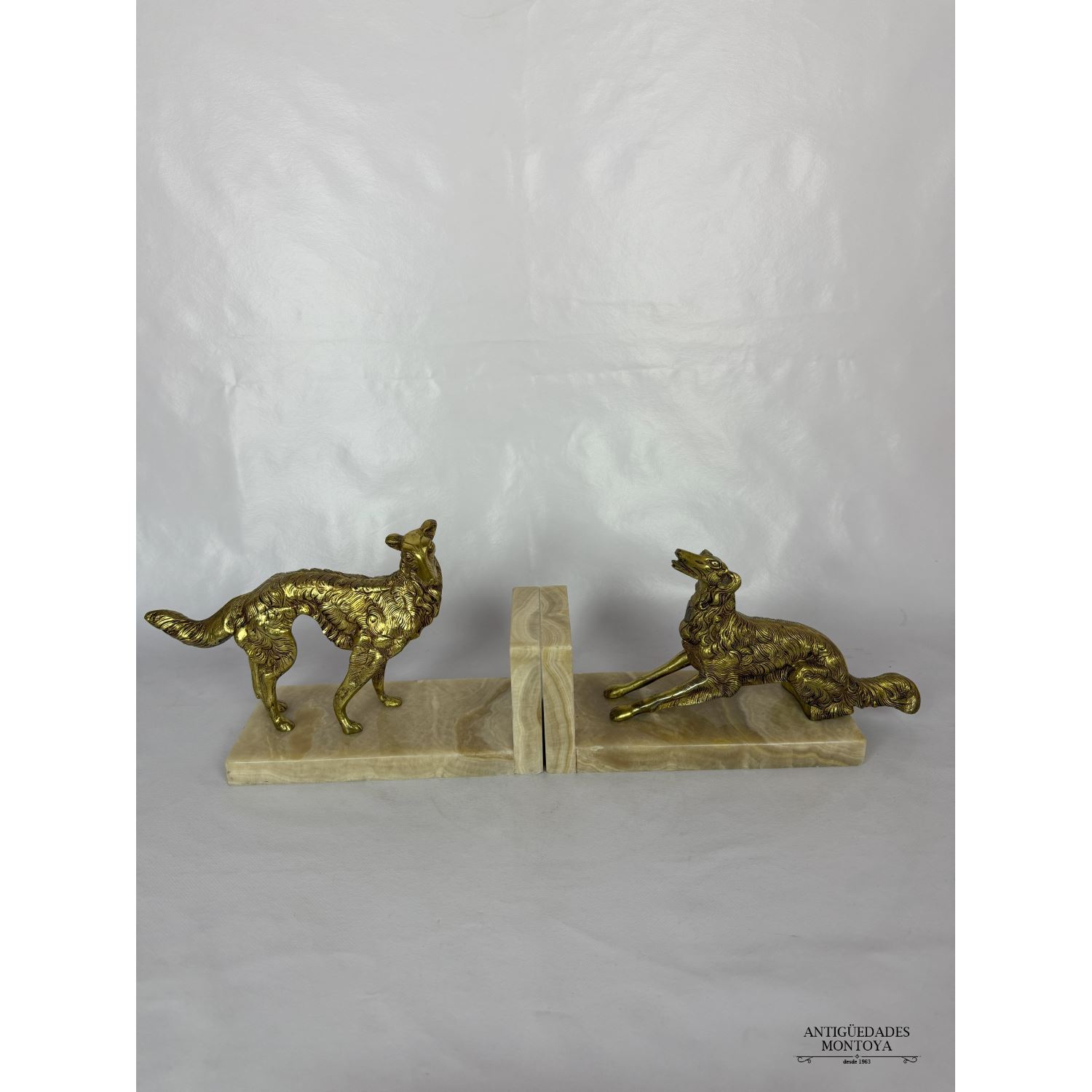 SUJETA LIBROS DE BRONCE